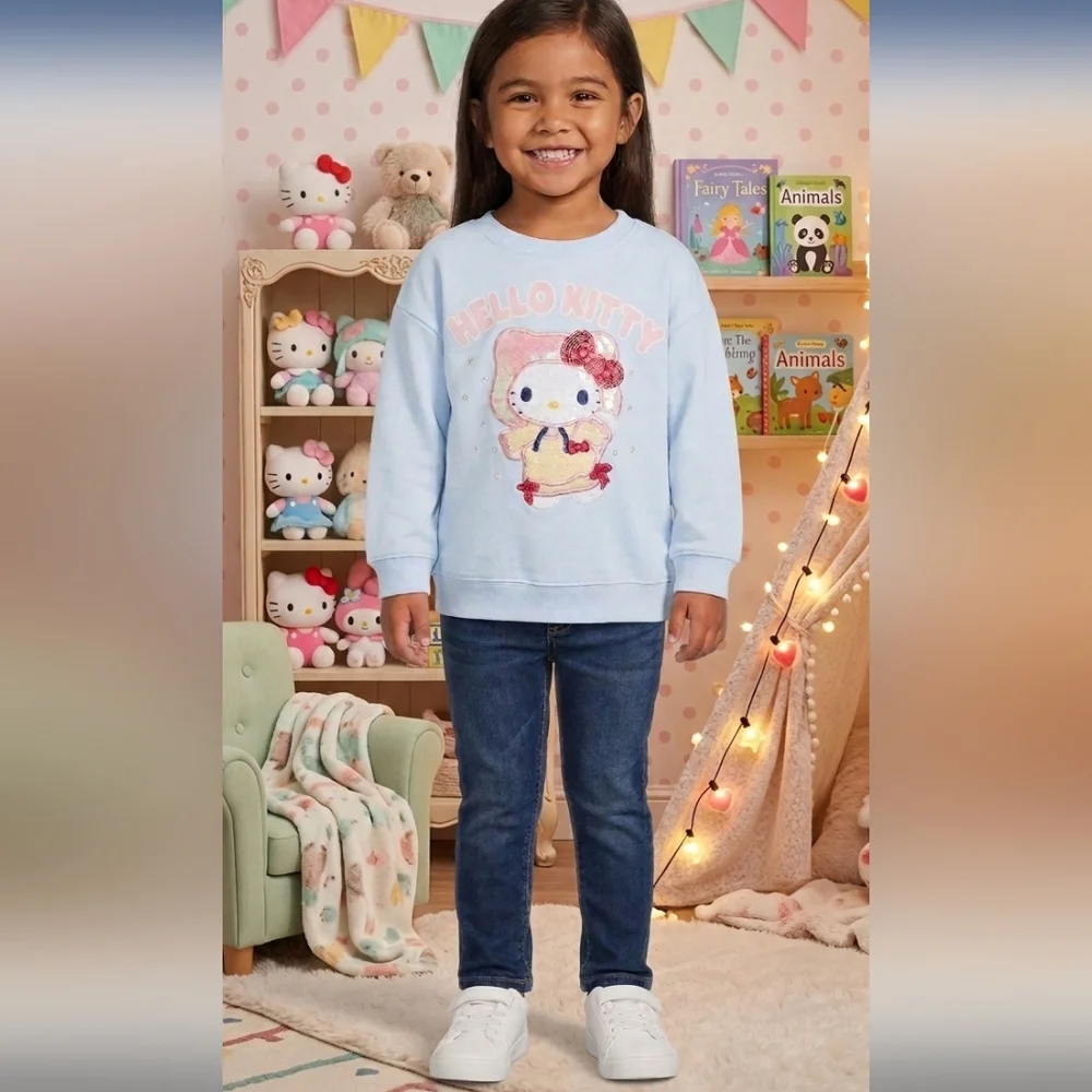 Hello Kitty Toddler Girl Graphic Sweatshirt